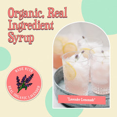 Wäbry Lavender Syrup drizzle on a latte adds floral notes.