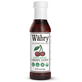 Wäbry Organic Cherry Syrup bottle shows rich color for any drink