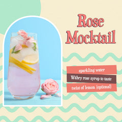 Wabry Rose Syrup tea addition creates fragrant refreshing infusions