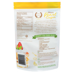Waffle Pantry Belgian Pearl Sugar closeup emphasizes pearl texture ideal for caramelization.