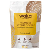 Waka Premium Instant Coffee House Roast pouch for quick, flavorful mornings.