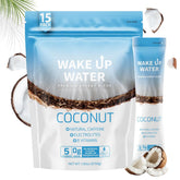 Wake Up Water coconut packets offer a sugar-free energy boost with electrolytes.