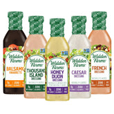 Walden Farms Balsamic Vinaigrette bottle pour over fresh greens for light, calorie-free flavor