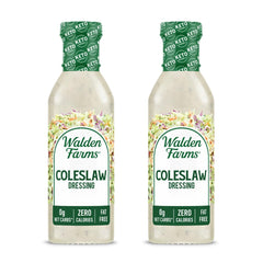 Walden Farms Coleslaw Dressing bottle front view shows zero calories and zero sugar