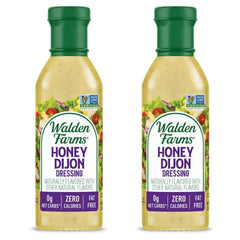 Walden Farms Honey Dijon Dressing bottle front showing zero calories