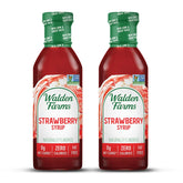 Walden Farms Strawberry Syrup bottle 12oz ideal for sugar-free breakfasts.