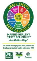 Walden Farms Strawberry Syrup is poured, keto-friendly and sugar-free.