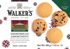 Walkers gluten-free shortbread rounds with rich butter flavor, perfect tea companion