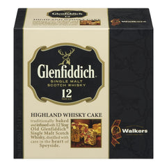 Walkers Highland Whisky Cake packaging highlights premium gift-ready presentation.