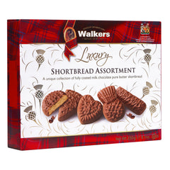 Walkers milk chocolate dipped shortbread close-up shows creamy coating and butteriness.