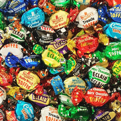 Walkers' Nonsuch banana split toffee: playful teatime treat with a familiar sweetness.