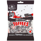 Walkers' Nonsuch Liquorice Toffees pack showing a classic British candy experience.