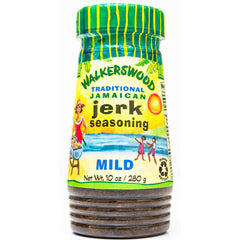 Walkerswood Jerk Seasoning bottle pour adds authentic jerk flavor to meats.