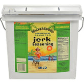 Walkerswood Jerk Seasoning bottle close-up showing the authentic Caribbean blend.