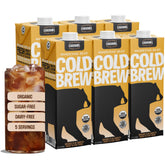 Wandering Bear Organic Caramel Cold Brew bottle showing bold flavor and convenient packaging
