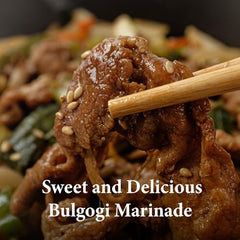 Close-up of Wang Bulgogi Sauce ingredients highlighting natural quality