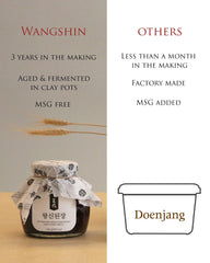 Wangshin Doenjang aged 45 days in oak for richer aroma