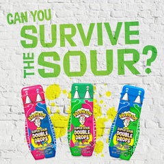Warheads Double Drops watermelon and blue raspberry bottles offer a tangy on-the-go experience.