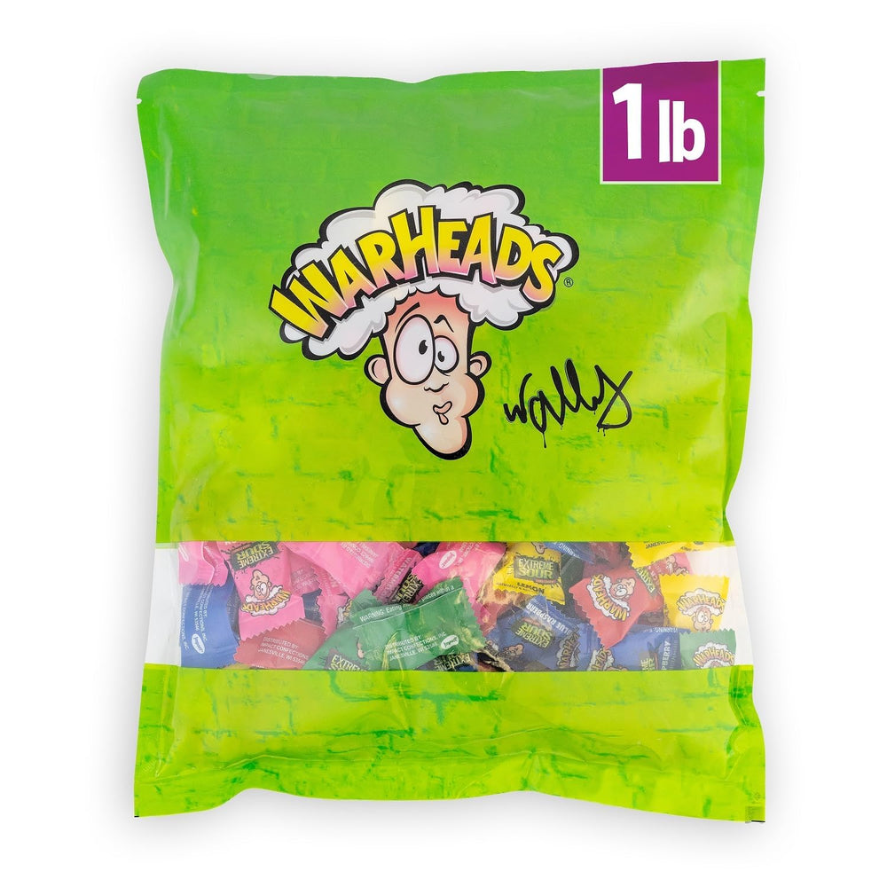 Warheads Sour Apple candy, ideal for parades and party snacking with a bold sour kick.