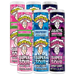 Warheads Super Sour Spray blue raspberry bottle for on-the-go tang and flavor variety