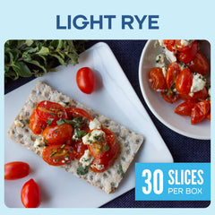 Wasa Light Rye Crispbread with toppings ready demonstrates versatile serving ideas