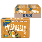 Wasa Whole Grain Crispbread pack-12 on display, ready for toppings