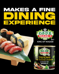 Wasabi-O sushi dipping plate ready for a fresh wasabi dip.