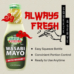 Wasabi-O Wasabi Mayo sushi topping adds zesty kick.