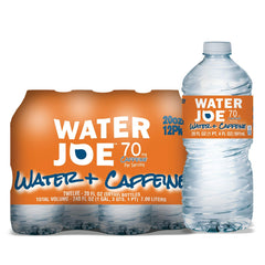 Water Joe caffeinated water 20 oz bottle with zero sugar provides a clean energy boost