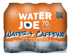 Water Joe 70 mg caffeine label close-up showing clear energy information for quick decisions