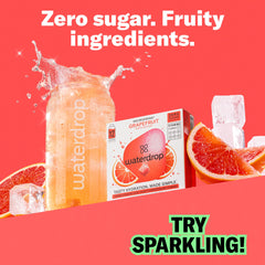Waterdrop Hydration Cubes grapefruit flavor adds zest to sparkling water