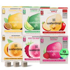 Waterdrop Microdrink cubes in variety pack for versatile on-the-go hydration.