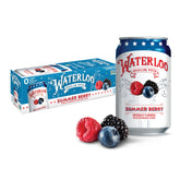 Waterloo Summer Berry can front displaying refreshing zero-calorie beverage option.