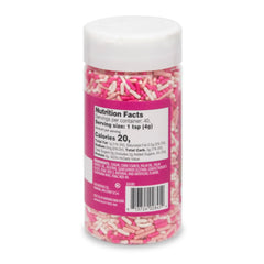 Watkins Barbie Sprinkles Pink Medley toppings brighten cookies and ice cream.