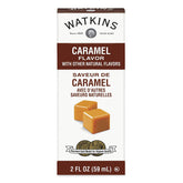Watkins caramel flavor 2oz bottle three-pack, ideal for baking and flavoring drinks.