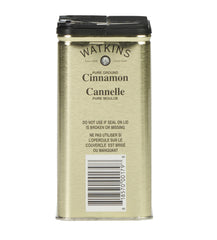 Watkins Cinnamon Ground closeup highlights fine texture and rich essential oils