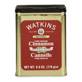 Watkins Cinnamon Tin front shows premium spice for baking and cozy morning coffees