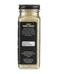 Close-up of Watkins Onion Powder label showing organic certification.