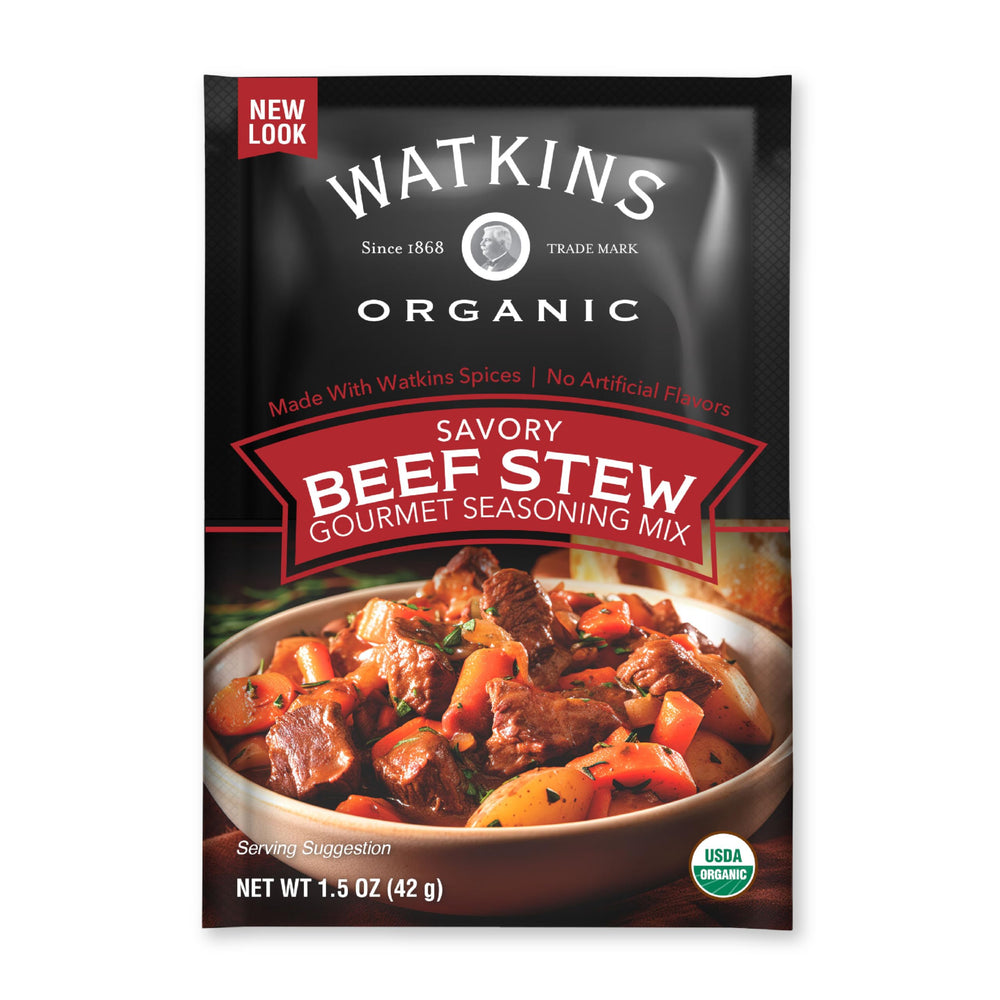 Watkins beef stew seasoning pouch ready to use for rich flavor