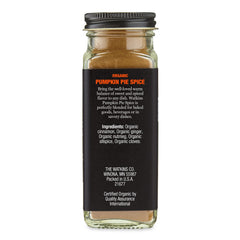 Watkins Organic Pumpkin Pie Spice jar ideal for autumn baking and cozy drinks.