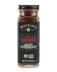 Watkins paprika spice jar square glass bottle for premium flavor in meals