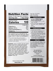 Close-up of Watkins seasoning mix for pot roast with rich herbs