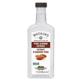 Watkins Pure Almond Extract bottle adds rich almond flavor to desserts