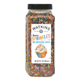 Watkins Rainbow Sprinkles with natural colorings add vibrant dessert color.