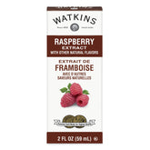 Watkins Raspberry Extract bottle ready for baking and flavoring.