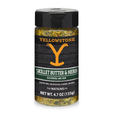 Watkins Yellowstone Butter Herb Seasoning jar close-up, boosting beef flavor with a buttered aroma