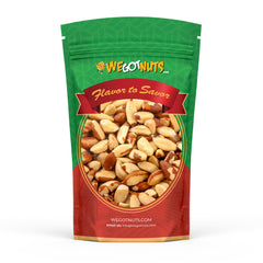We Got Nuts Brazil nuts whole 3lb bag shown fresh, shelled, great protein snack.