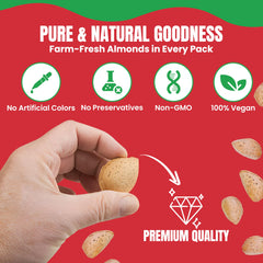 We Got Nuts unsalted almonds in shell ready for roasting or snacking.
