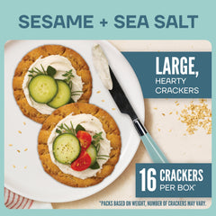 Wasa Sesame and Sea Salt Crisp Creations paired with hummus