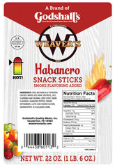Close-up of Weaver's Habanero Snack Sticks texture